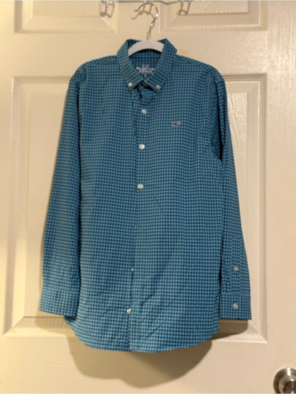 Vineyard Vines performance kids long sleeve Button-Down Shirt size M (12-14)